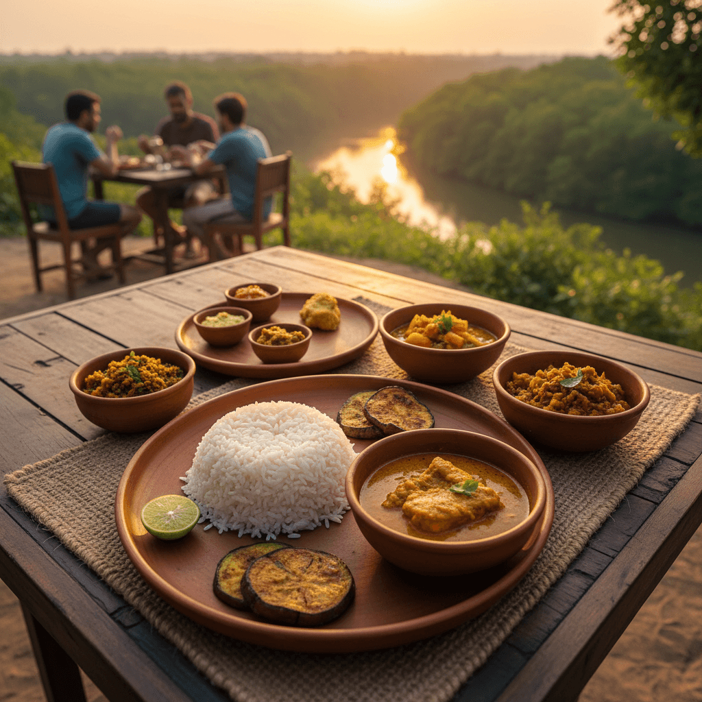 সুন্দরবনে খাবার ও আবাসন সুবিধা